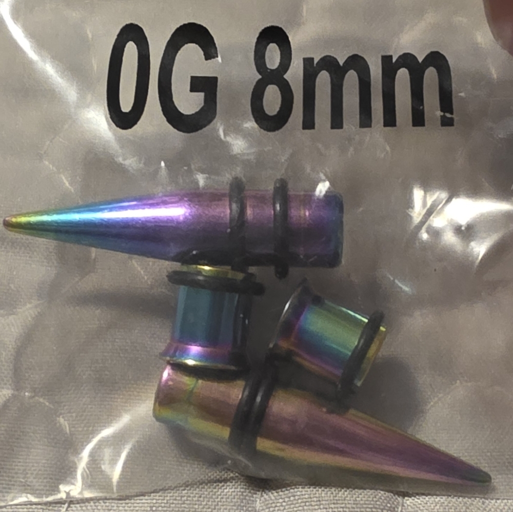 Iridescent Taper and Plug Set